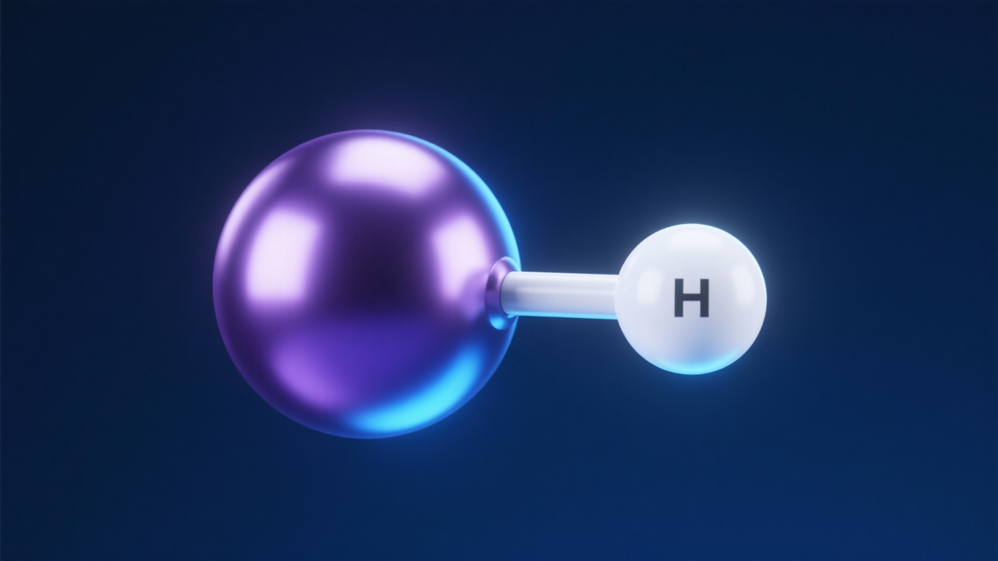 LiH (lithium hydride) — the molecule we computed from first principles and ran on three quantum platforms.